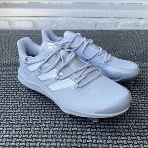 Adidas Adizero AfterBurner 8 Metal Baseball Cleats Gray H00979 - Men’s Size 6.5